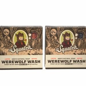 2 Pack - Dr. Squatch Werewolf Wash Men's Natural Soap- NEW